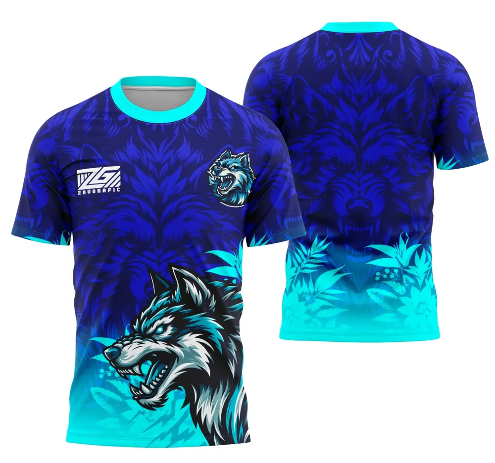Arte Camisa Interclasse Equipe Lobo - Modelo 1