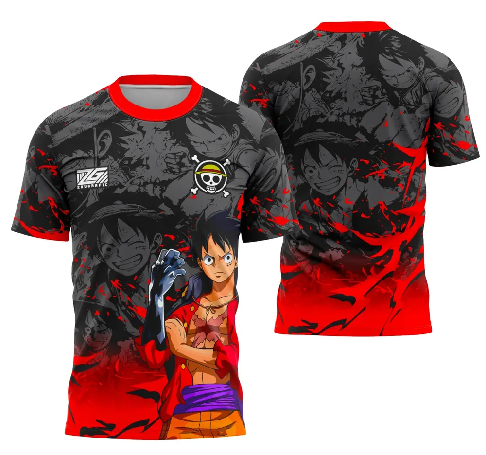 Arte Camisa Interclasse Equipe Luffy