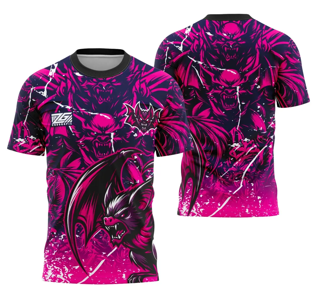 Arte Camisa Interclasse Equipe Murcielago