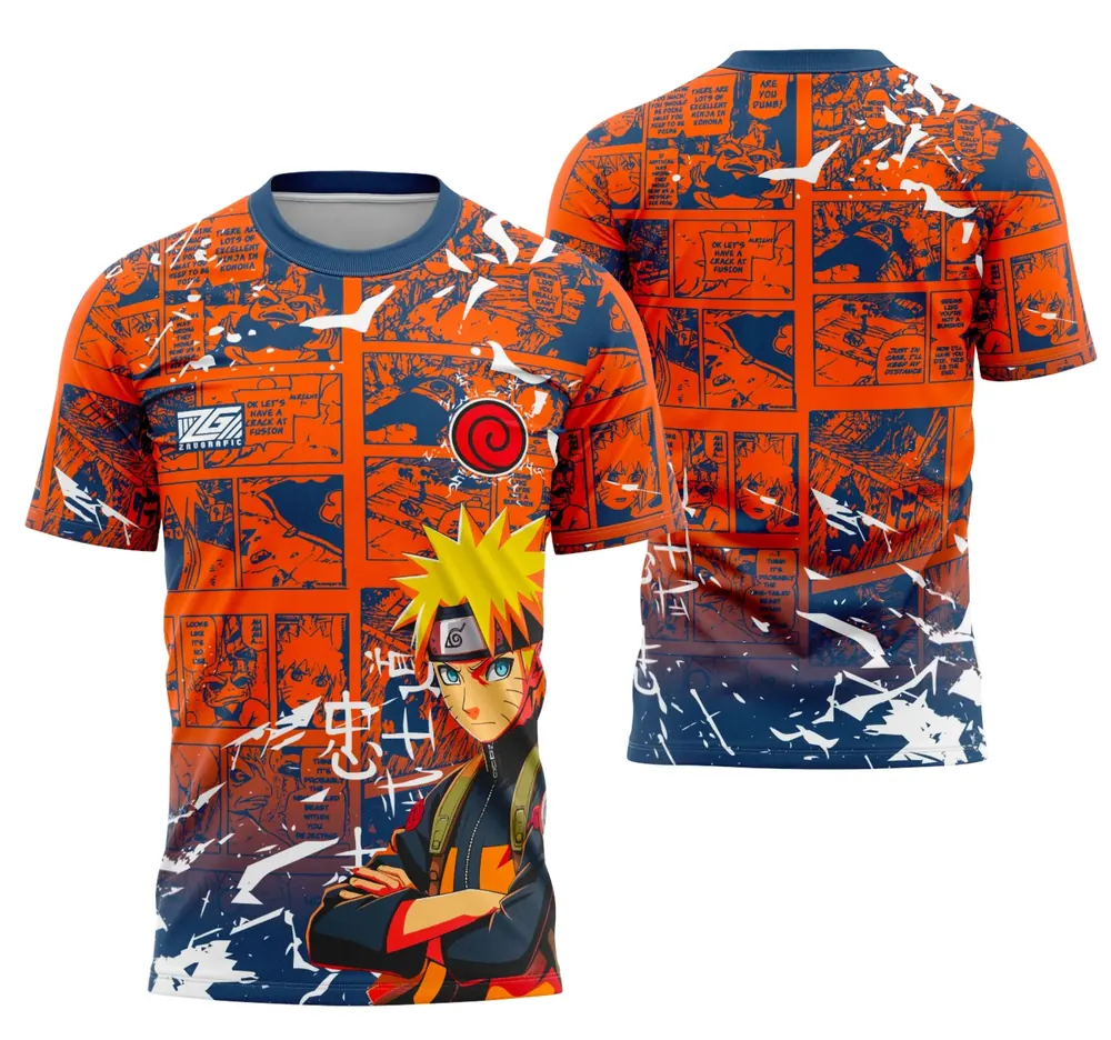 Arte Camisa Interclasse Equipe Naruto