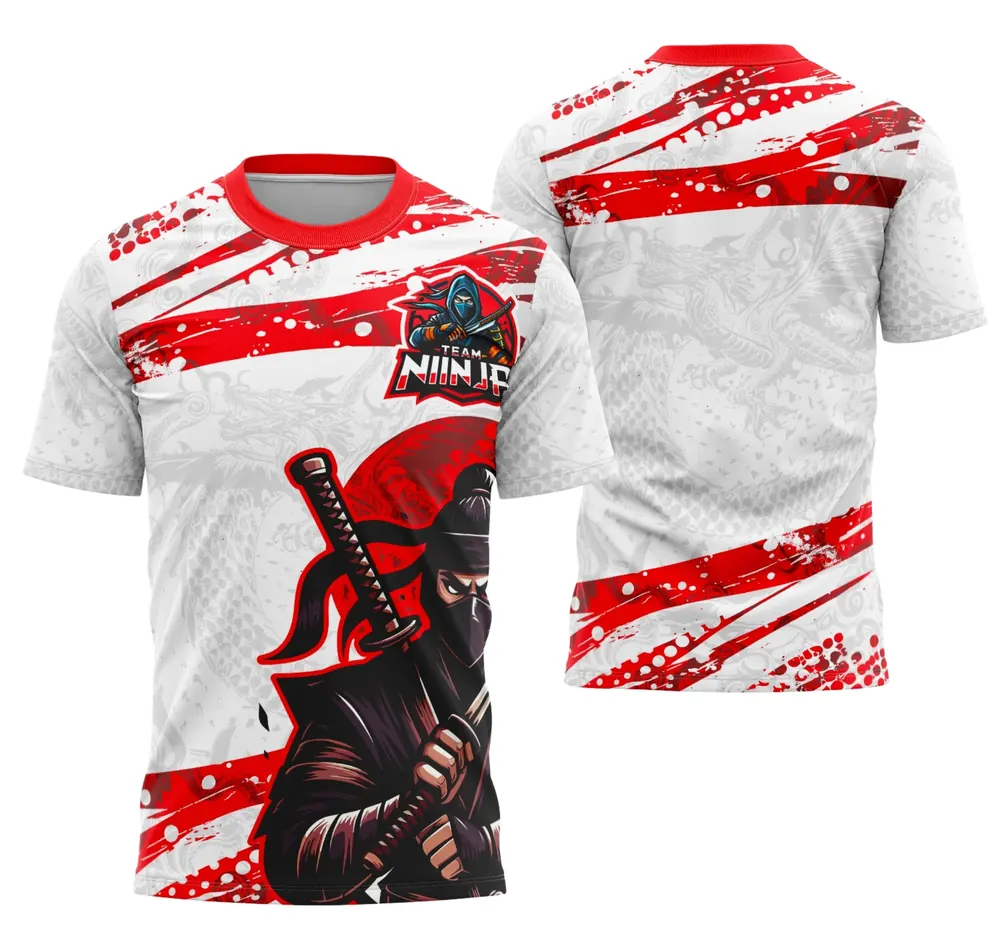 Arte Camisa Interclasse Equipe Ninja