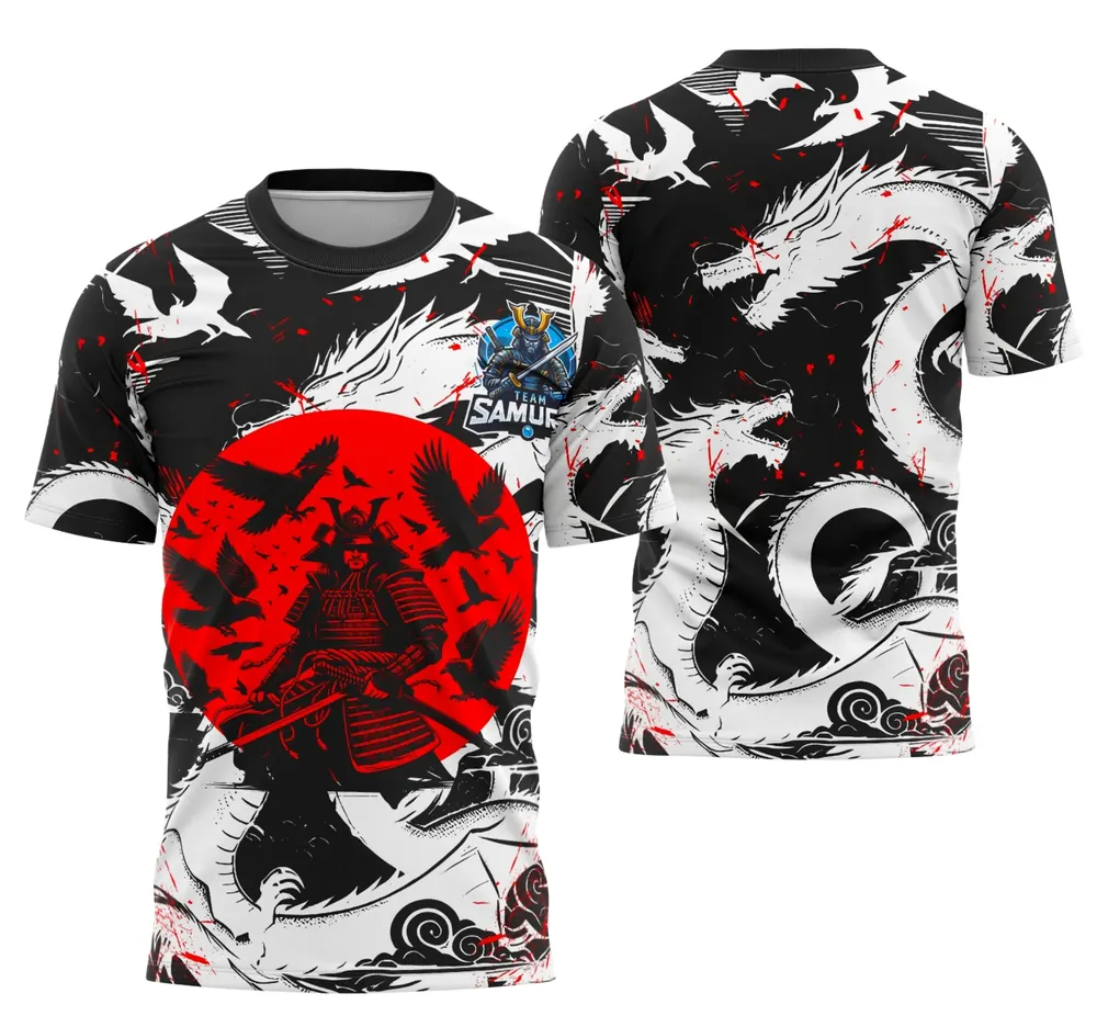 Arte Camisa Interclasse Equipe Samurai - Modelo 2