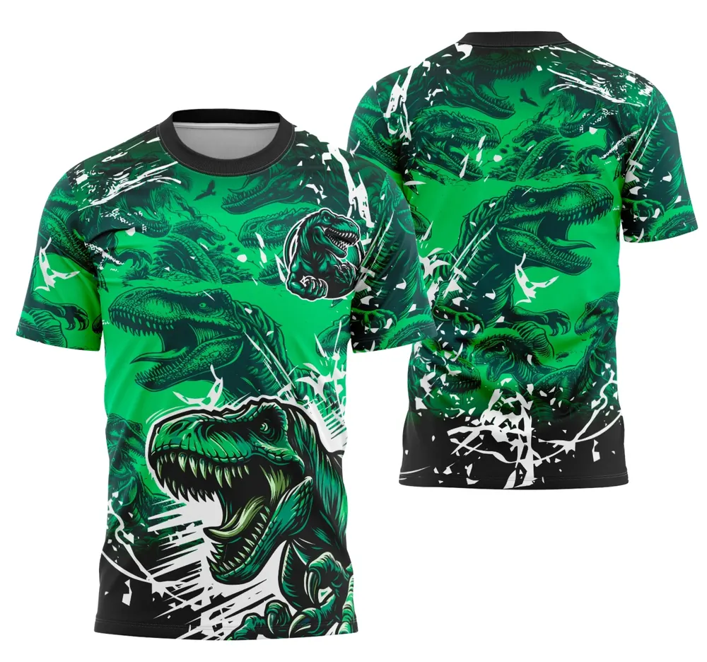 Arte Camisa Interclasse Equipe T-Rex