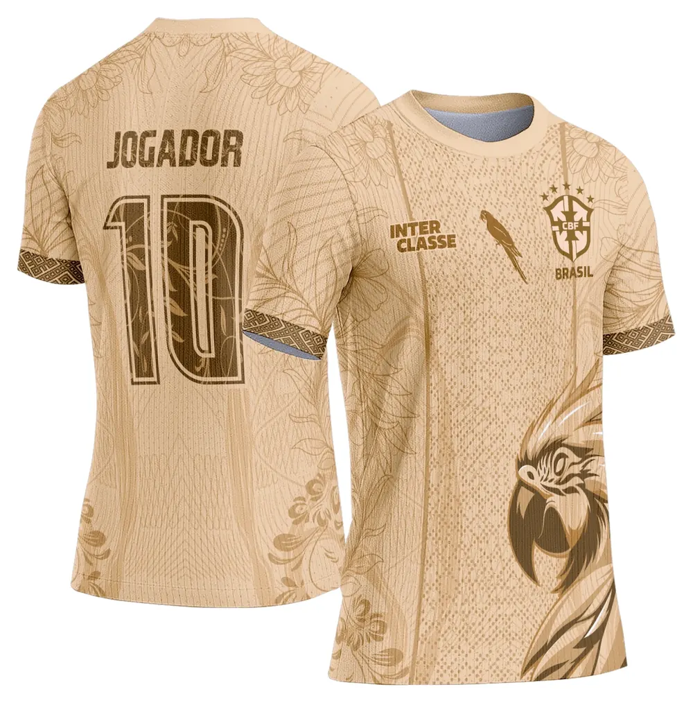 Arte Camisa Interclasse Modelo 863 Arara Bege