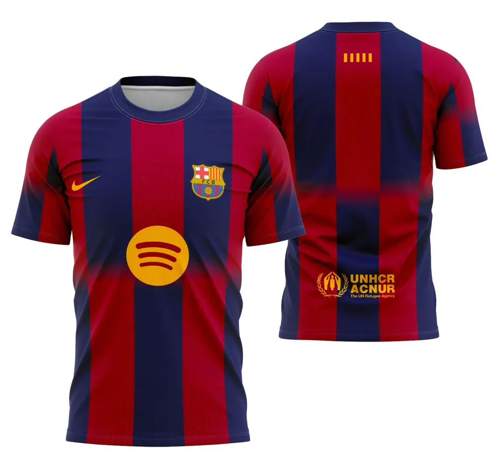 Arte Camisa Interclasse Principal Do Barcelona 25-26