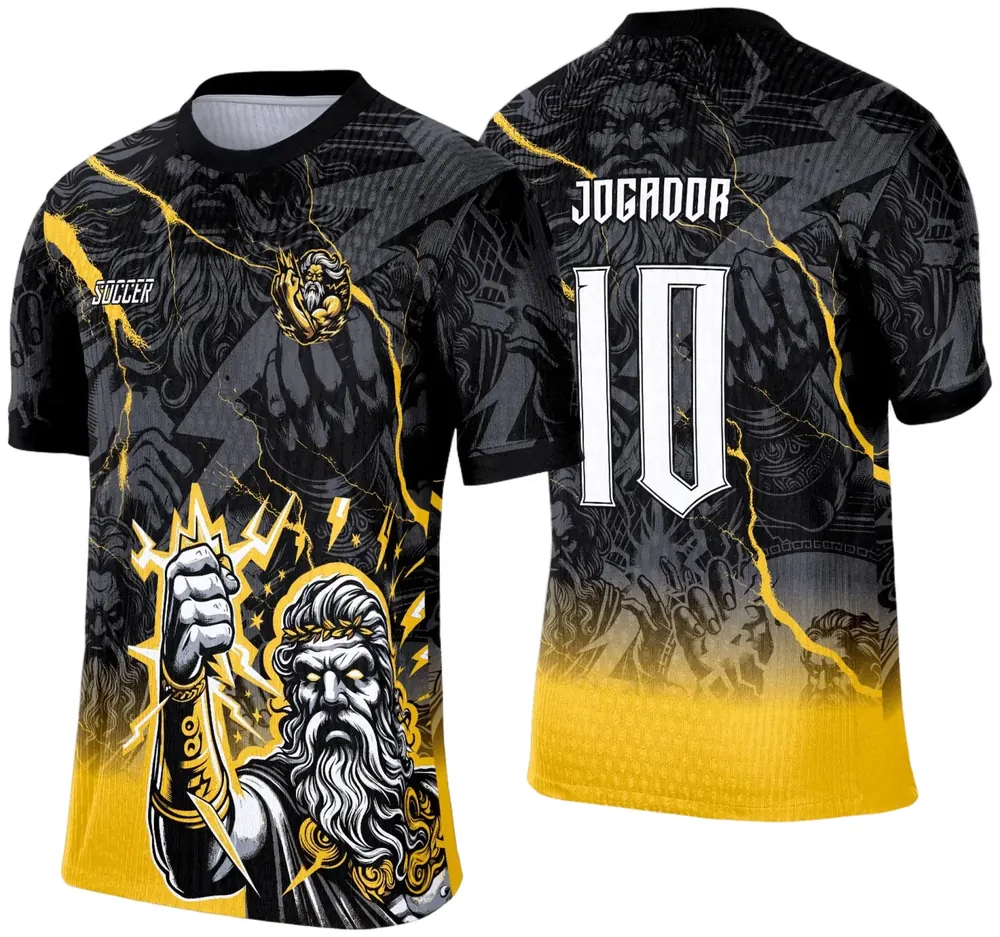 Arte Vetor Camisa Interclasse Zeus Raios