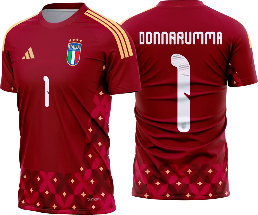 Arte Camisa Italia Goleiro 2026 - 2028