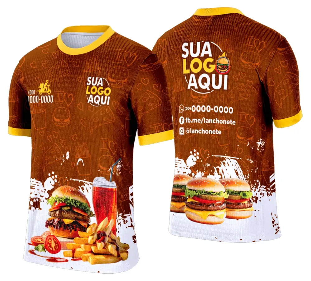 Camisa Lanche e Hamburgueria Modelo 005