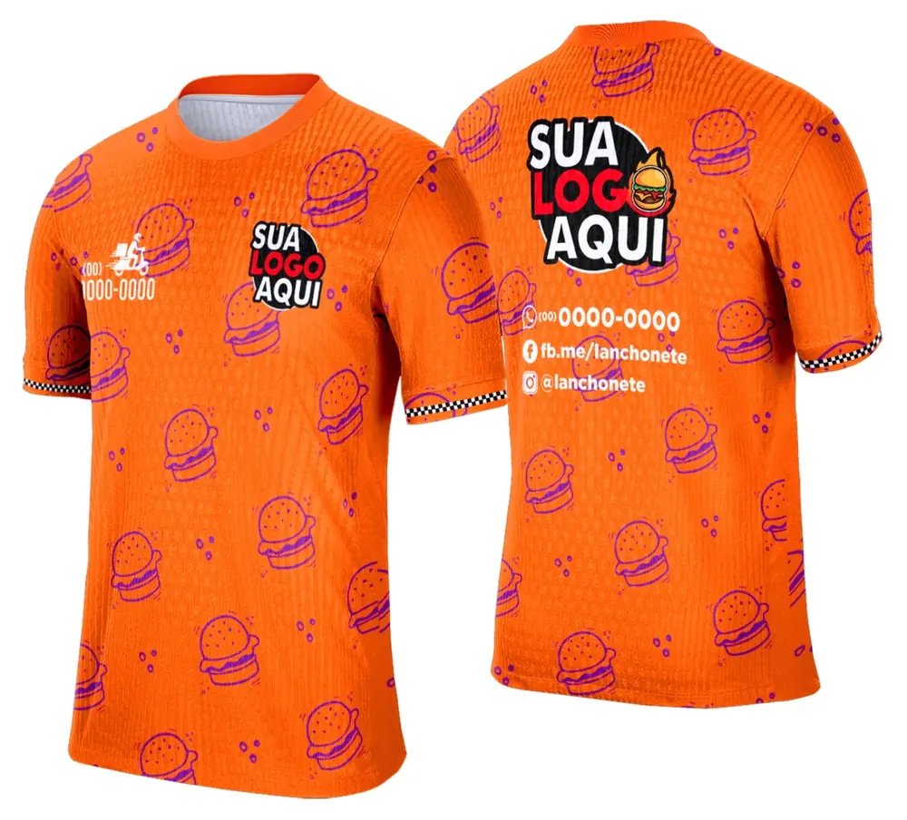 Camisa Lanche e Hamburgueria Modelo 007