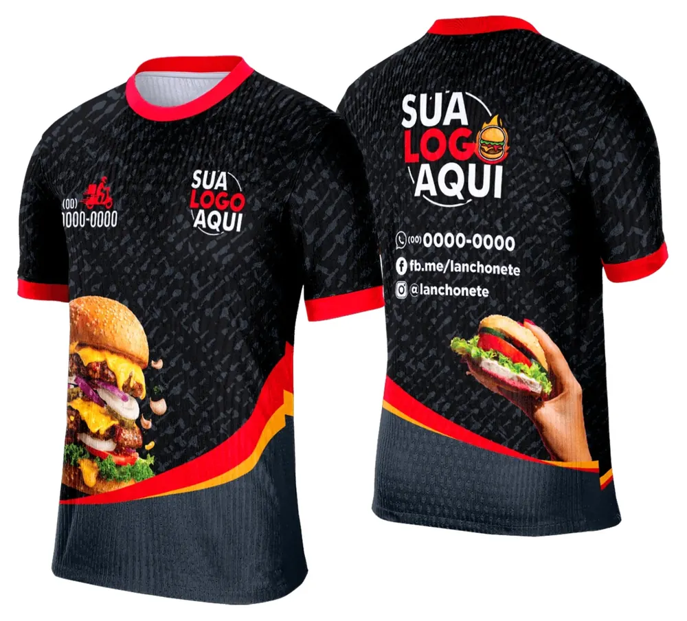 Camisa Lanche e Hamburgueria Modelo 008