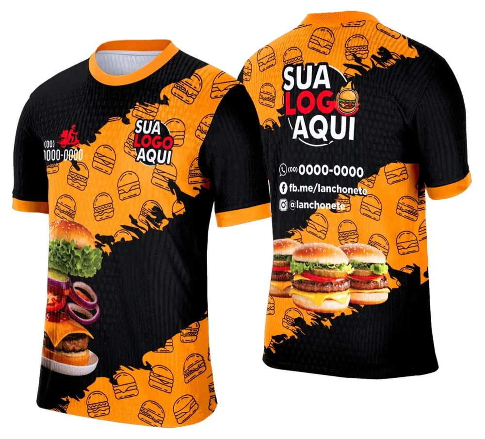 Camisa Lanche e Hamburgueria Modelo 014