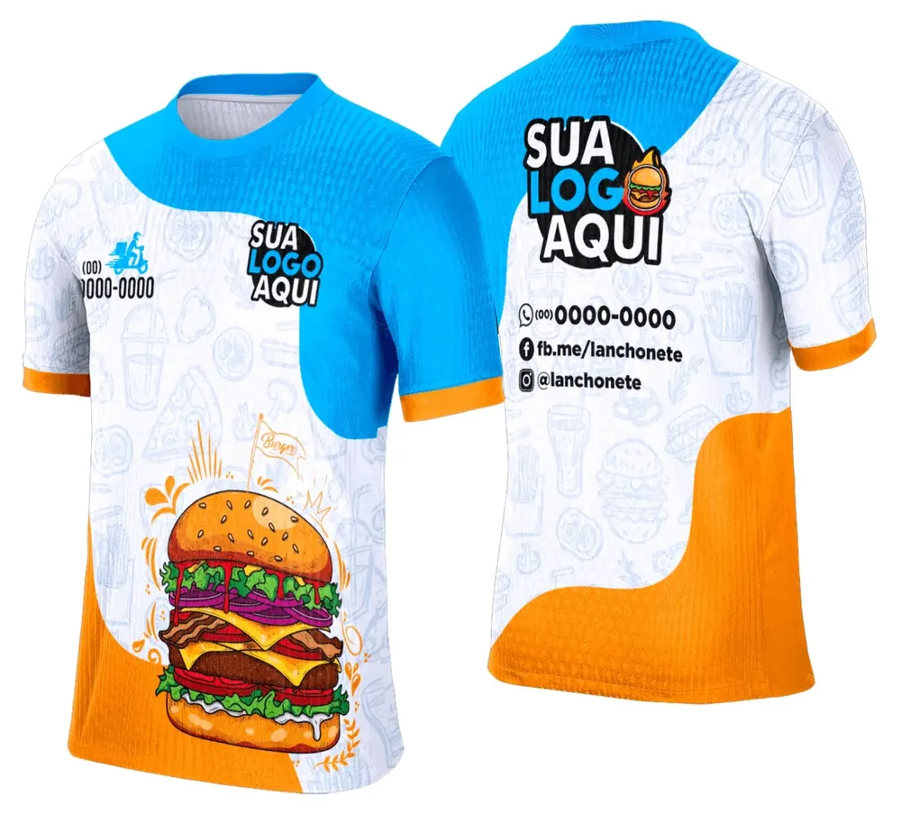 Camisa Lanche e Hamburgueria Modelo 022