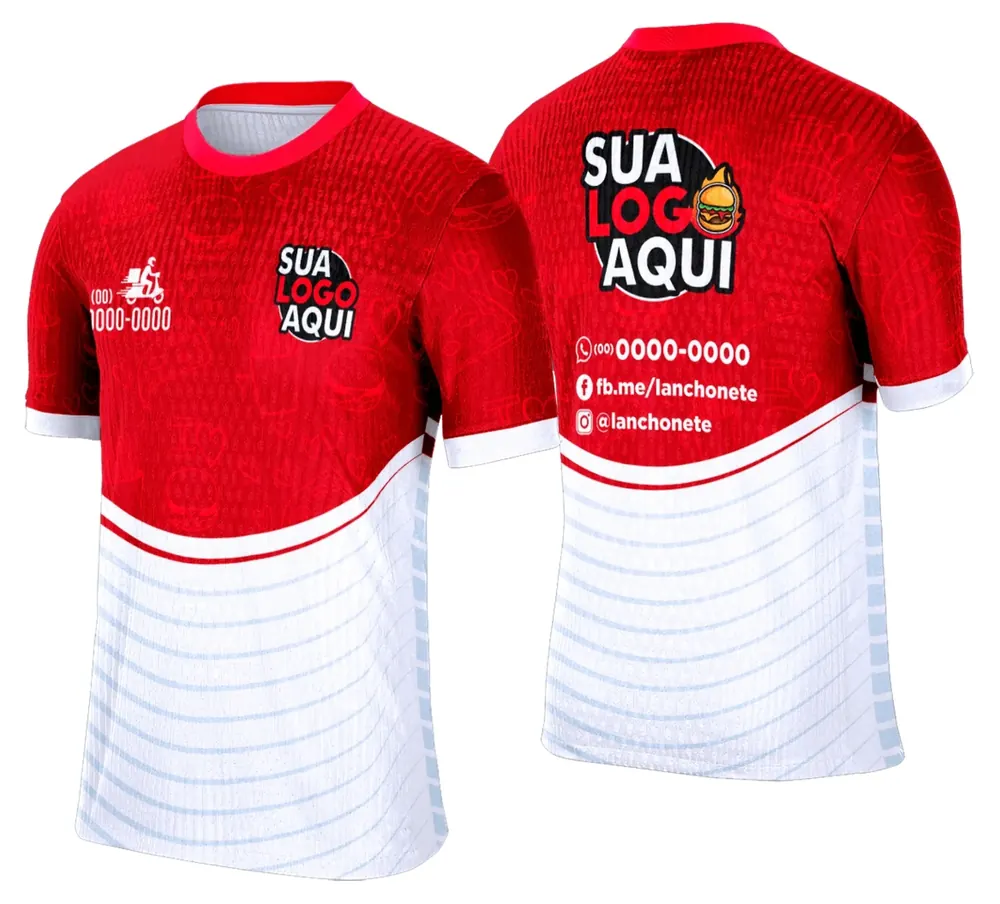 Camisa Lanche e Hamburgueria Modelo 024
