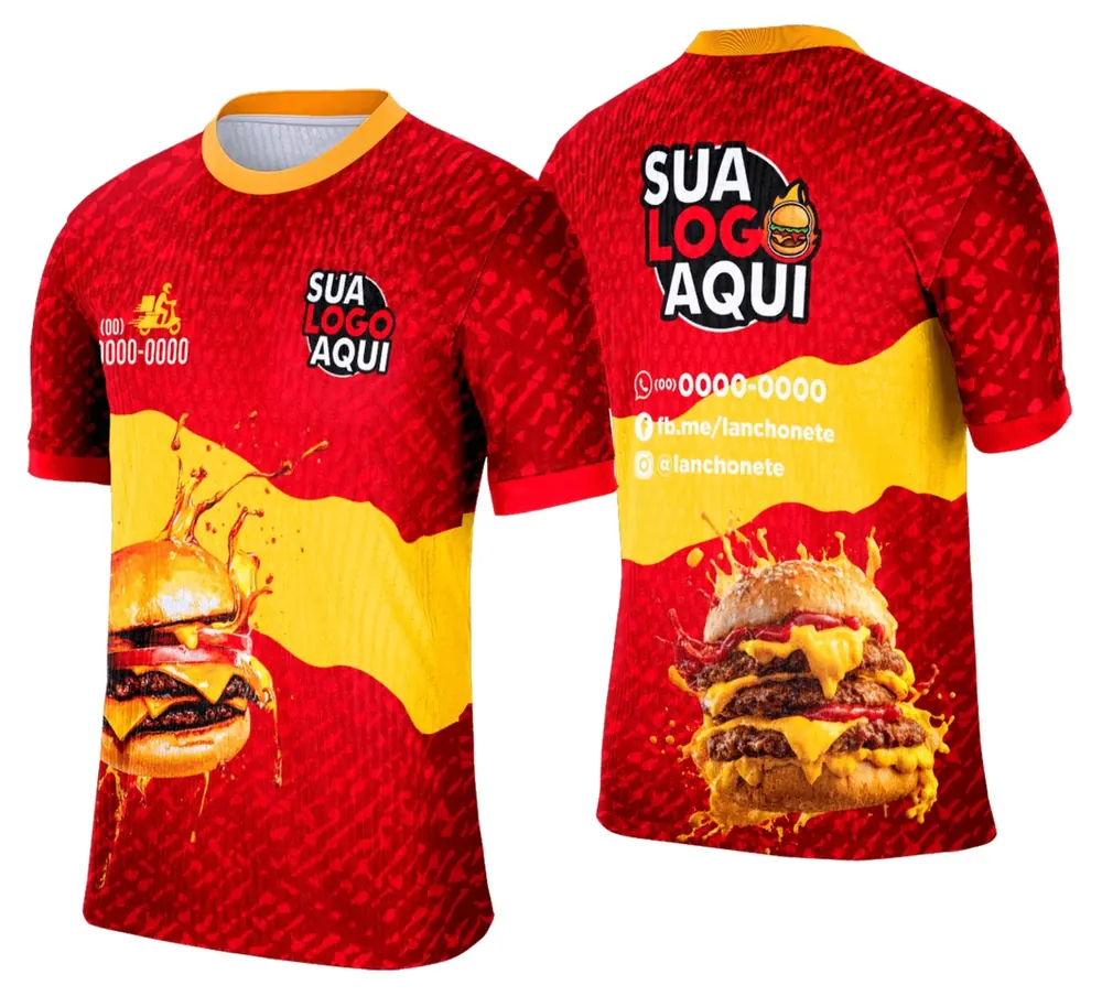 Camisa Lanche e Hamburgueria Modelo 026
