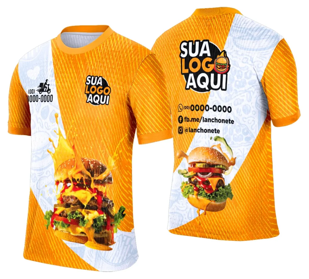 Camisa Lanche e Hamburgueria Modelo 027