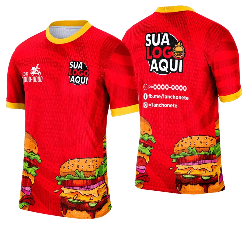 Camisa Lanche e Hamburgueria Modelo 035
