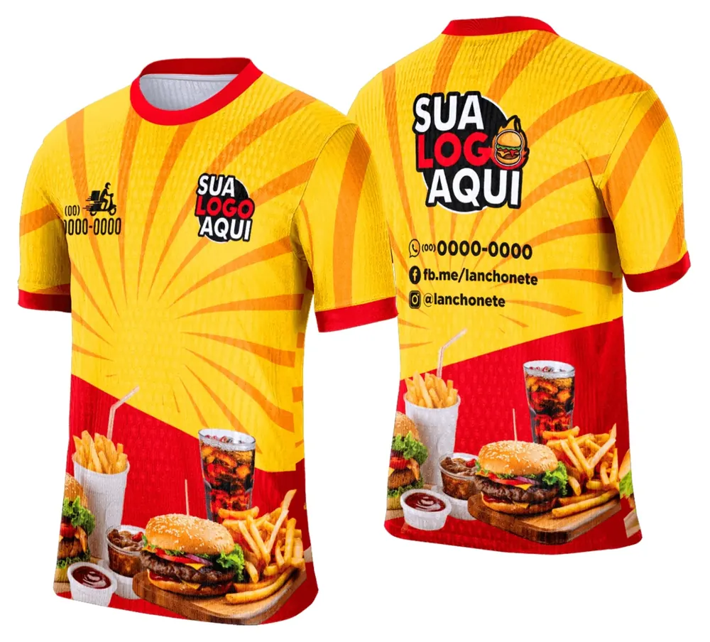 Camisa Lanche e Hamburgueria Modelo 036