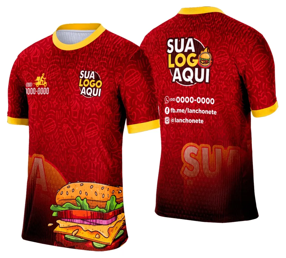 Camisa Lanche e Hamburgueria Modelo 039