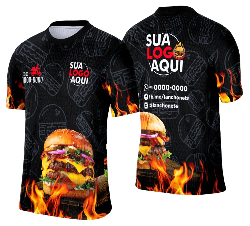 Camisa Lanche e Hamburgueria Modelo 044
