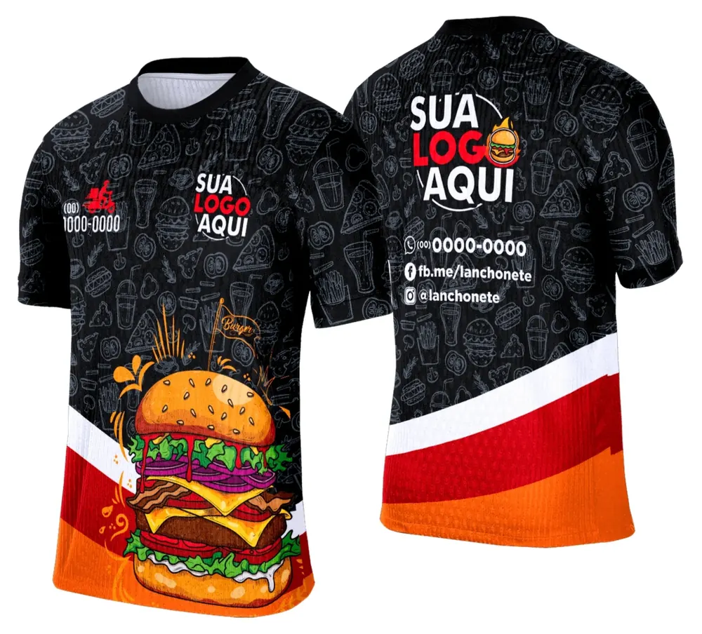 Camisa Lanche e Hamburgueria Modelo 045