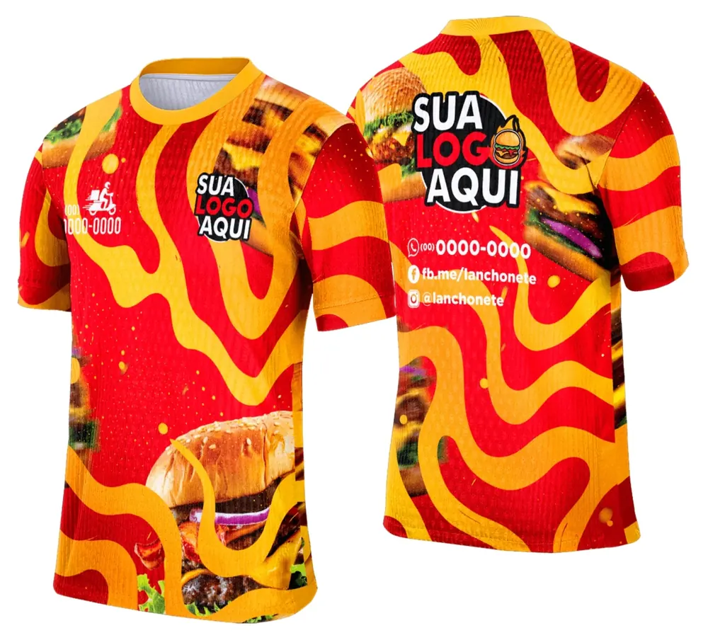 Camisa Lanche e Hamburgueria Modelo 046