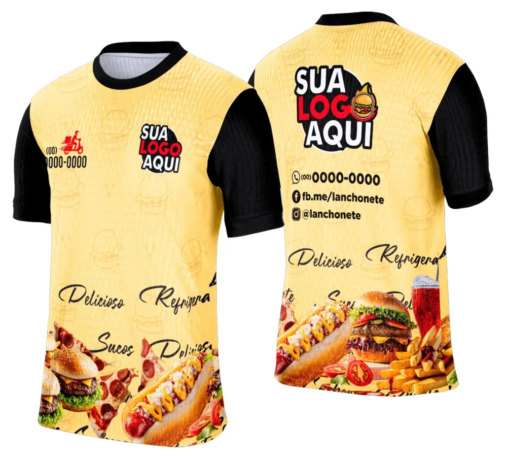 Camisa Lanche e Hamburgueria Modelo 048