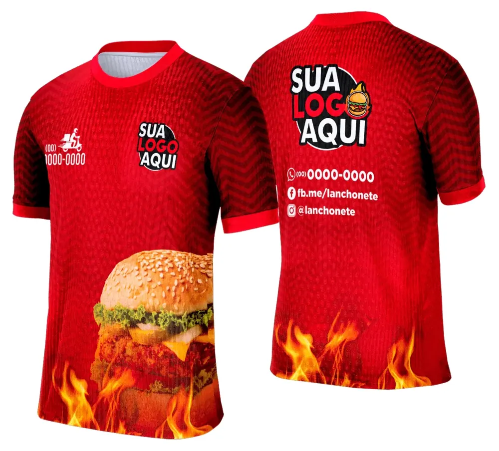 Camisa Lanche e Hamburgueria Modelo 049