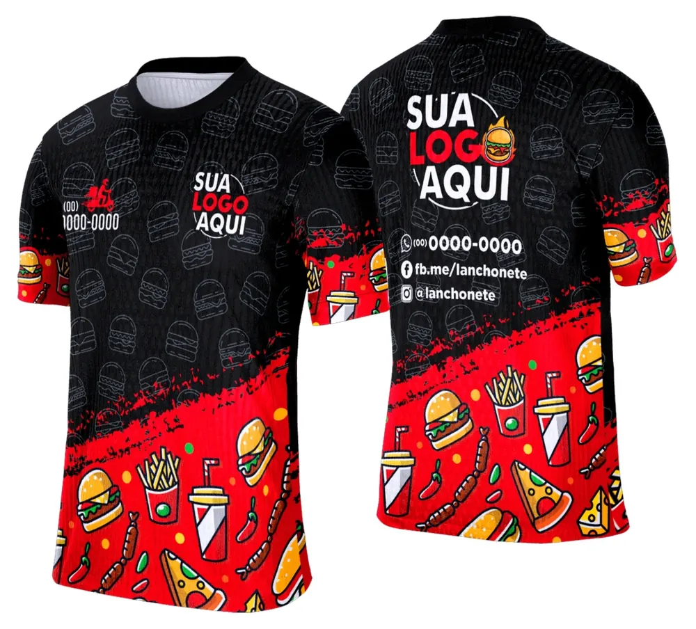 Camisa Lanche e Hamburgueria Modelo 050
