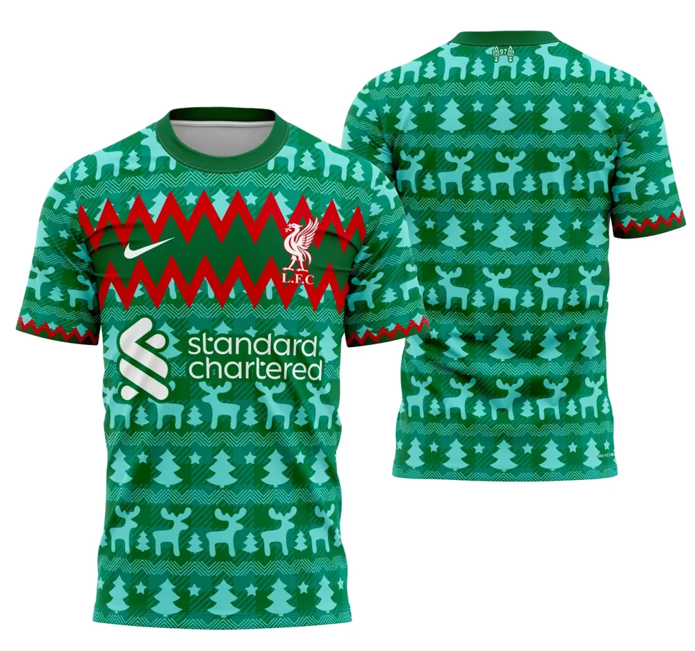 Arte Camisa Liverpool Navidad Concept 2024