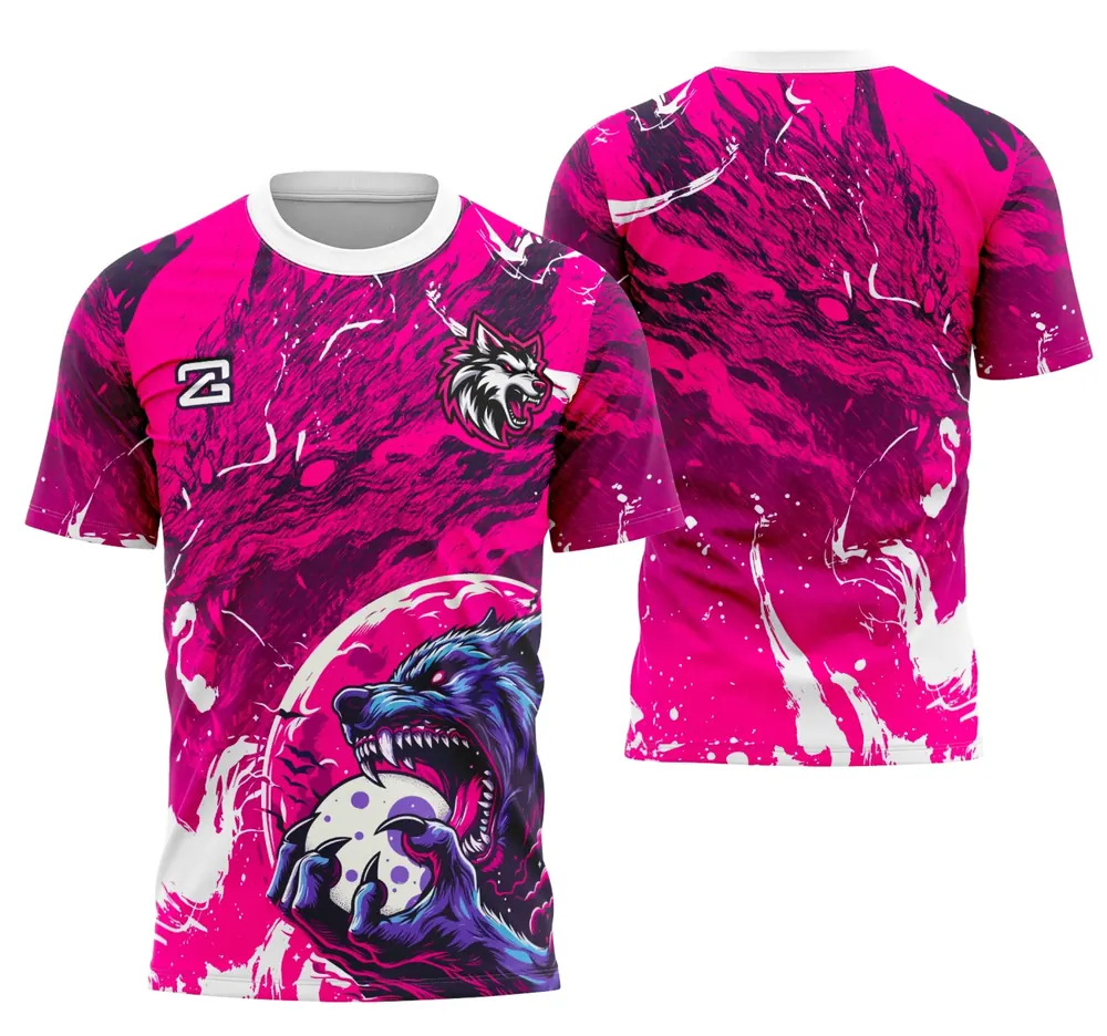 Arte Camisa LOBO Pink Coleção Interclasse