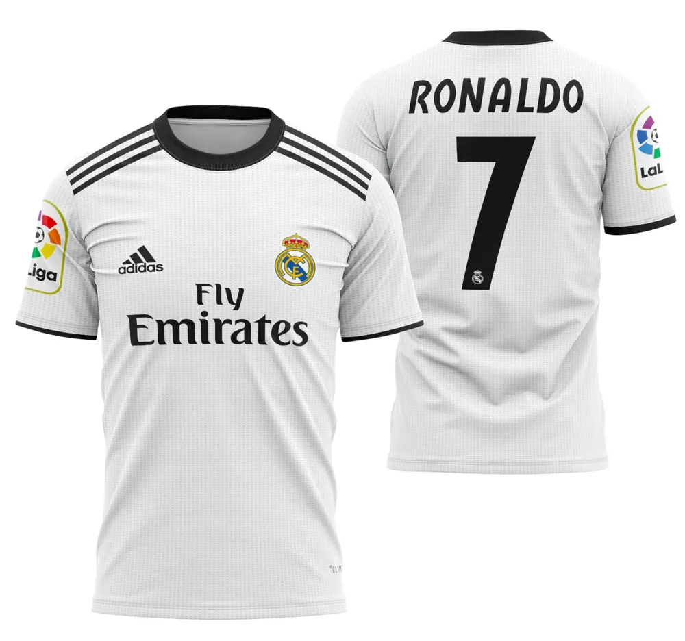 Arte Camisa Locais Do Real Madrid 2018-2019