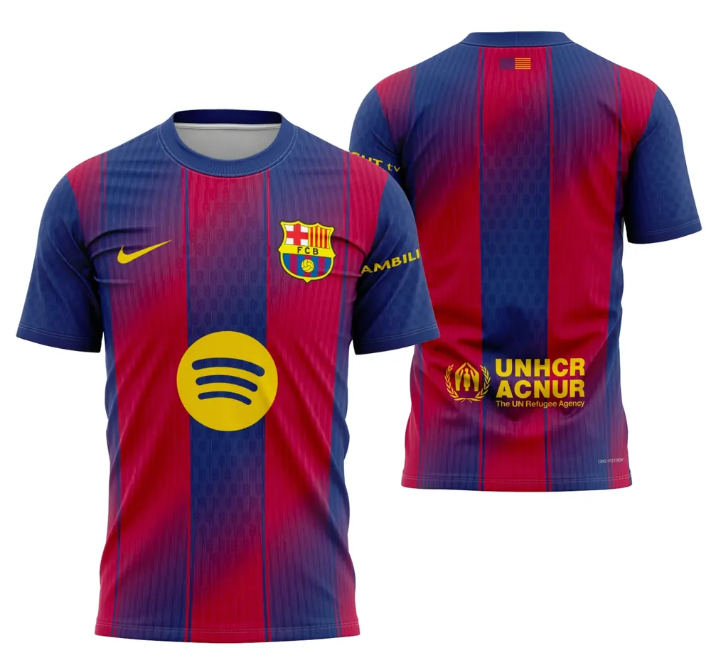 Arte Camisa Local De Barcelona 2025-2026