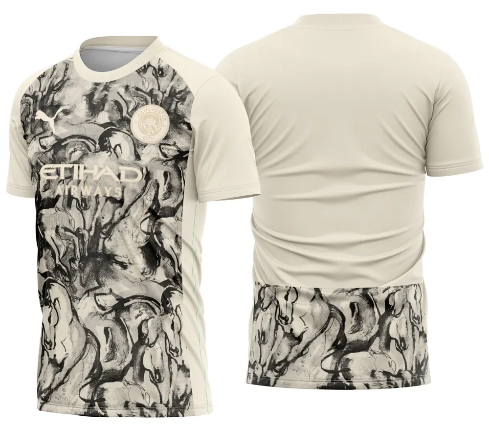 Arte Camisa Manchester City Especial Ano do Cavalo 25-26