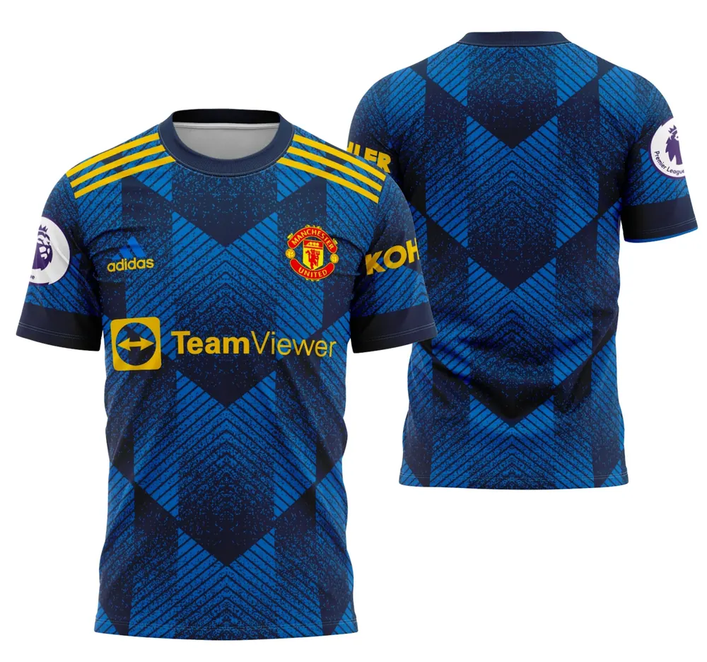 Arte Camisa Manchester United Alternativa 2021-2022
