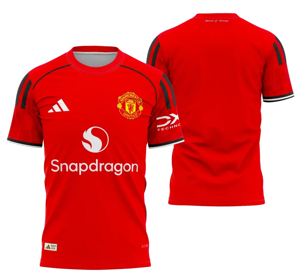 Arte Camisa Manchester United Local 2025-2026
