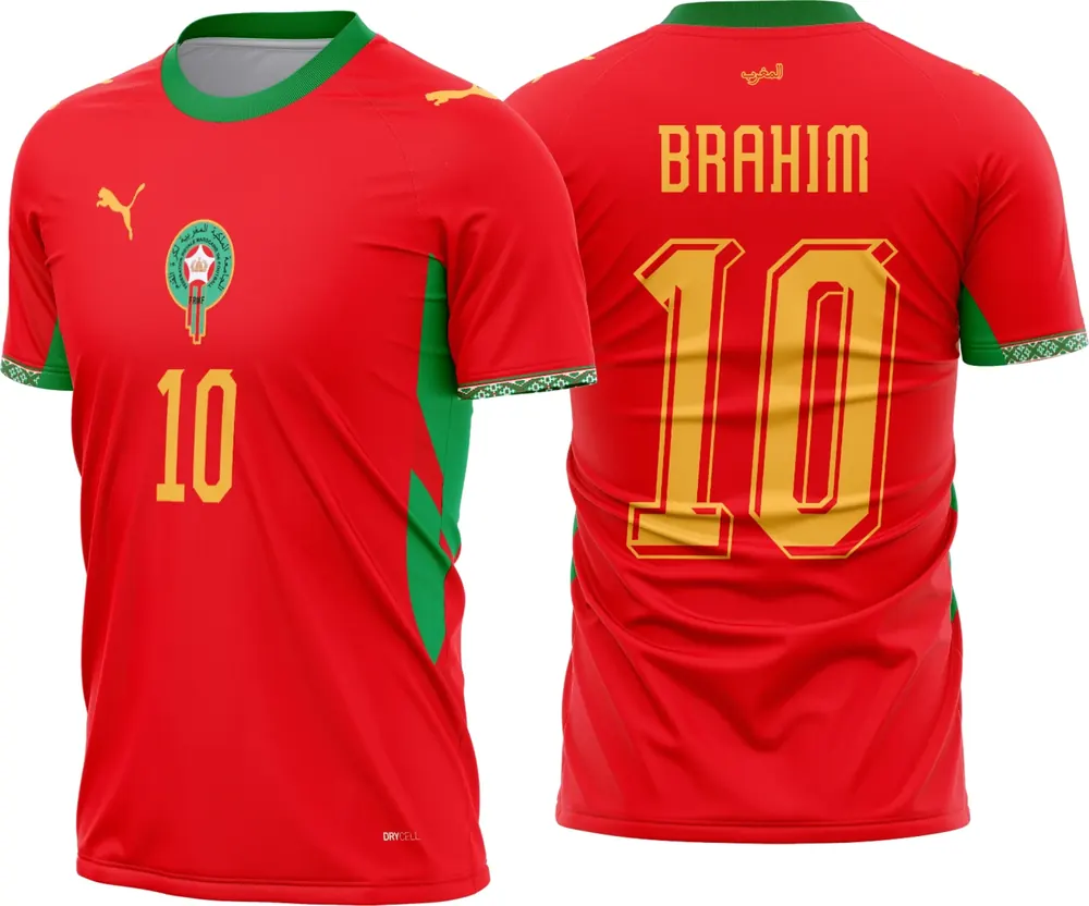 Arte Camisa Marrocos Titular 2026-28