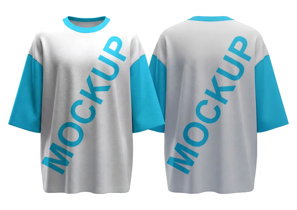 Arte Vetor Camisa Mockup Editavel CDR CorelDraw - Oversized