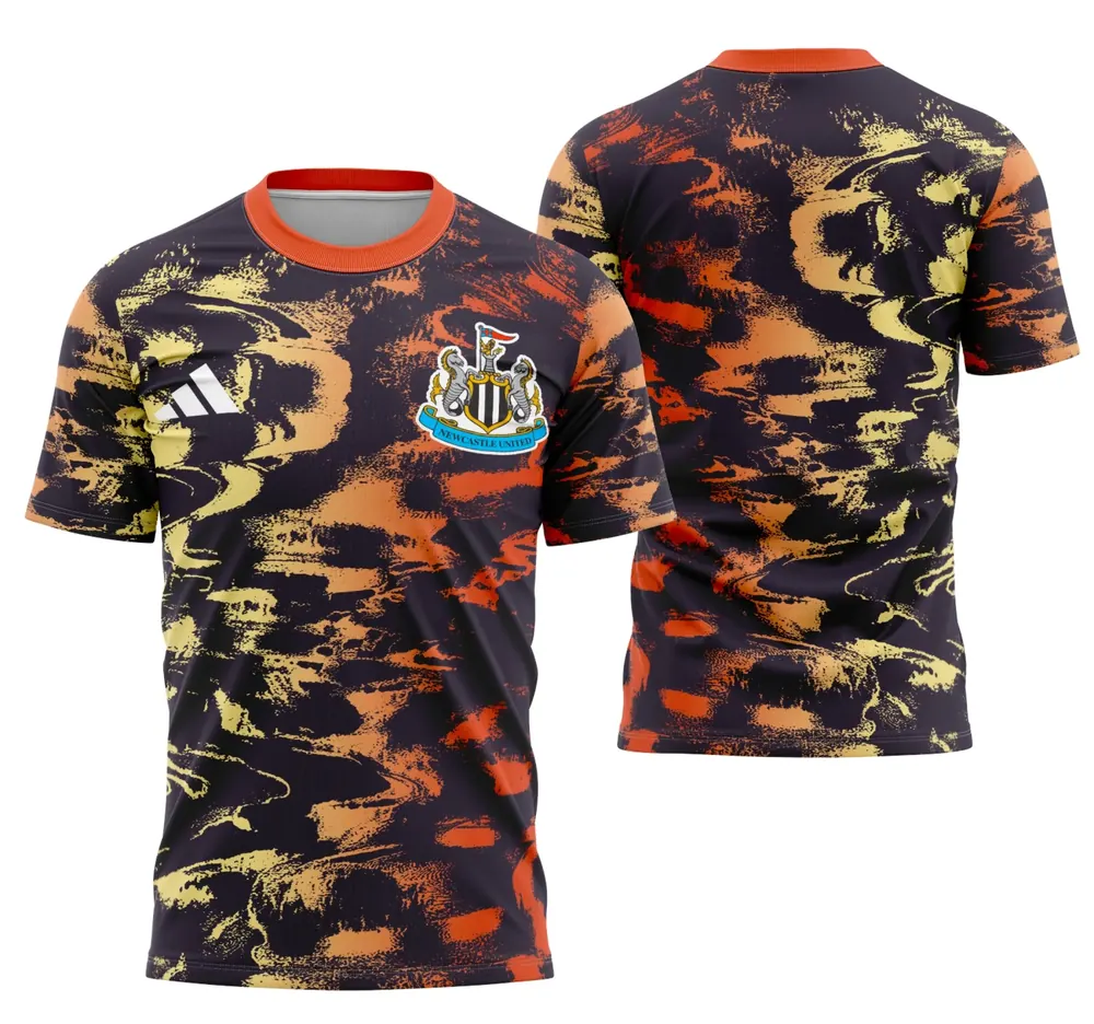 Arte Camisa Newcastle Pré Jogo 2025-26