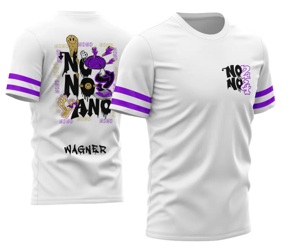 Camisa Nono Ano 2026 Derretendo Cor Branca M2