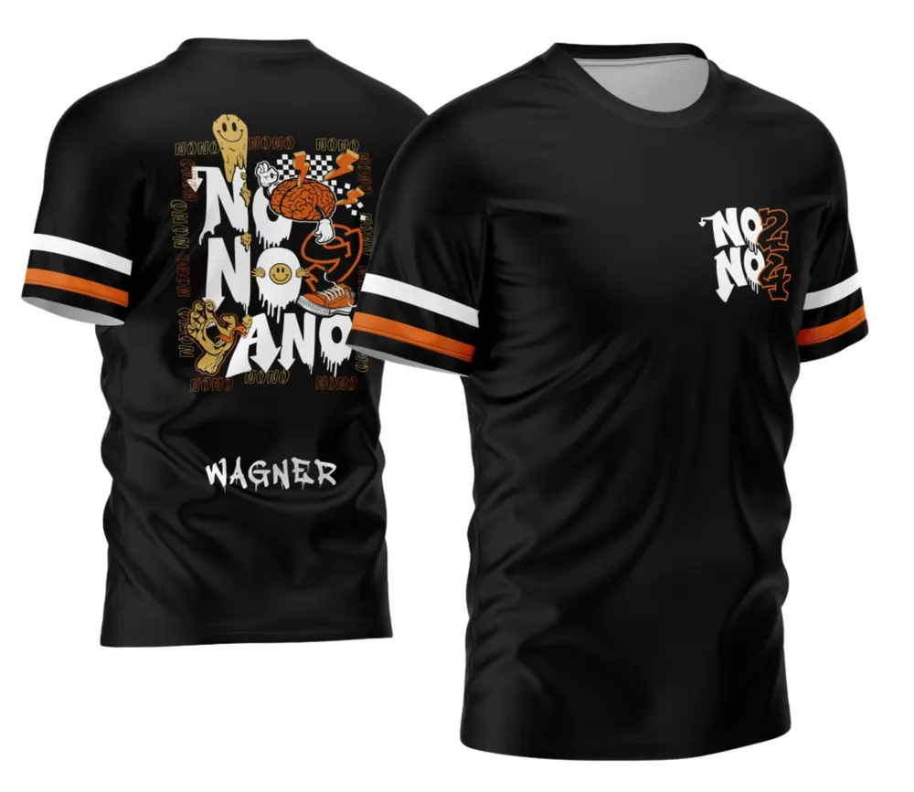 Camisa Nono Ano 2026 Derretendo Cor Laranja