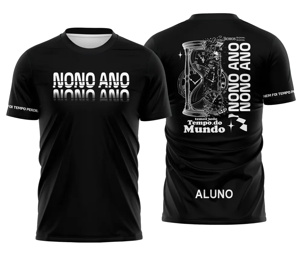 Camisa Nono Ano Tempo Perdido Preta
