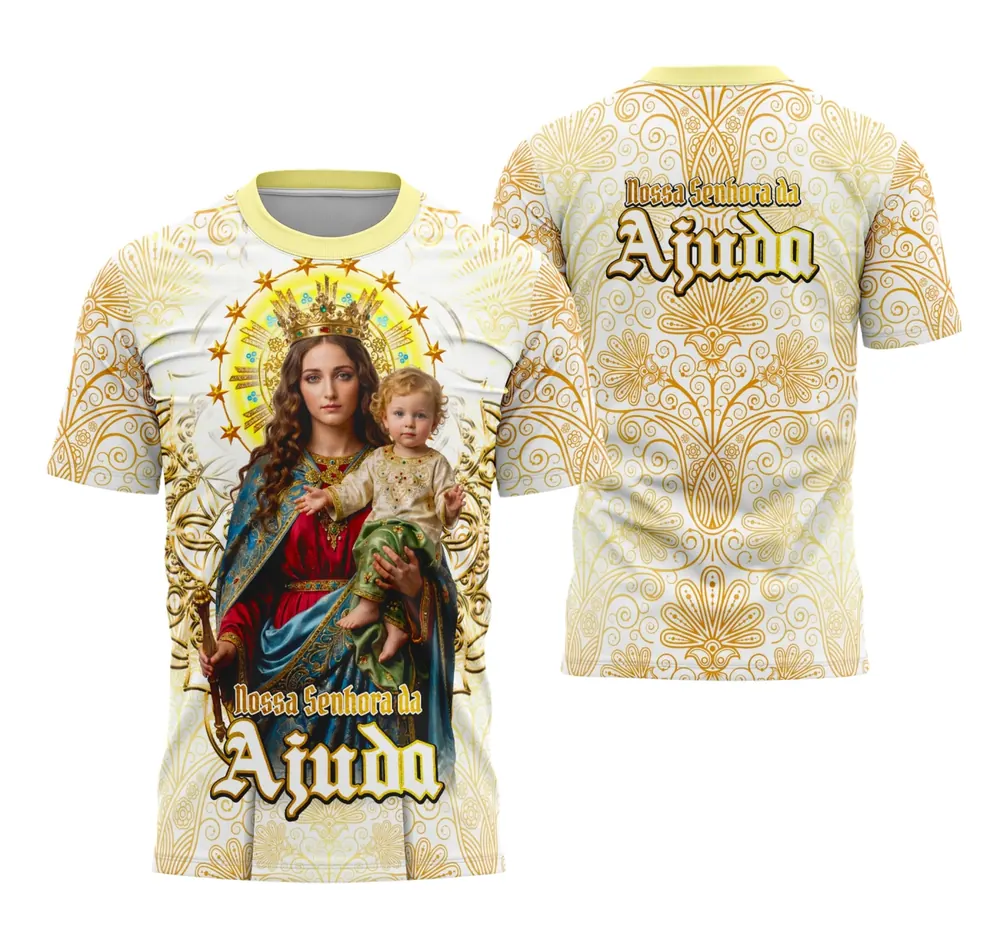 Arte Ilustrativa Nossa Senhora da Ajuda para Camisa