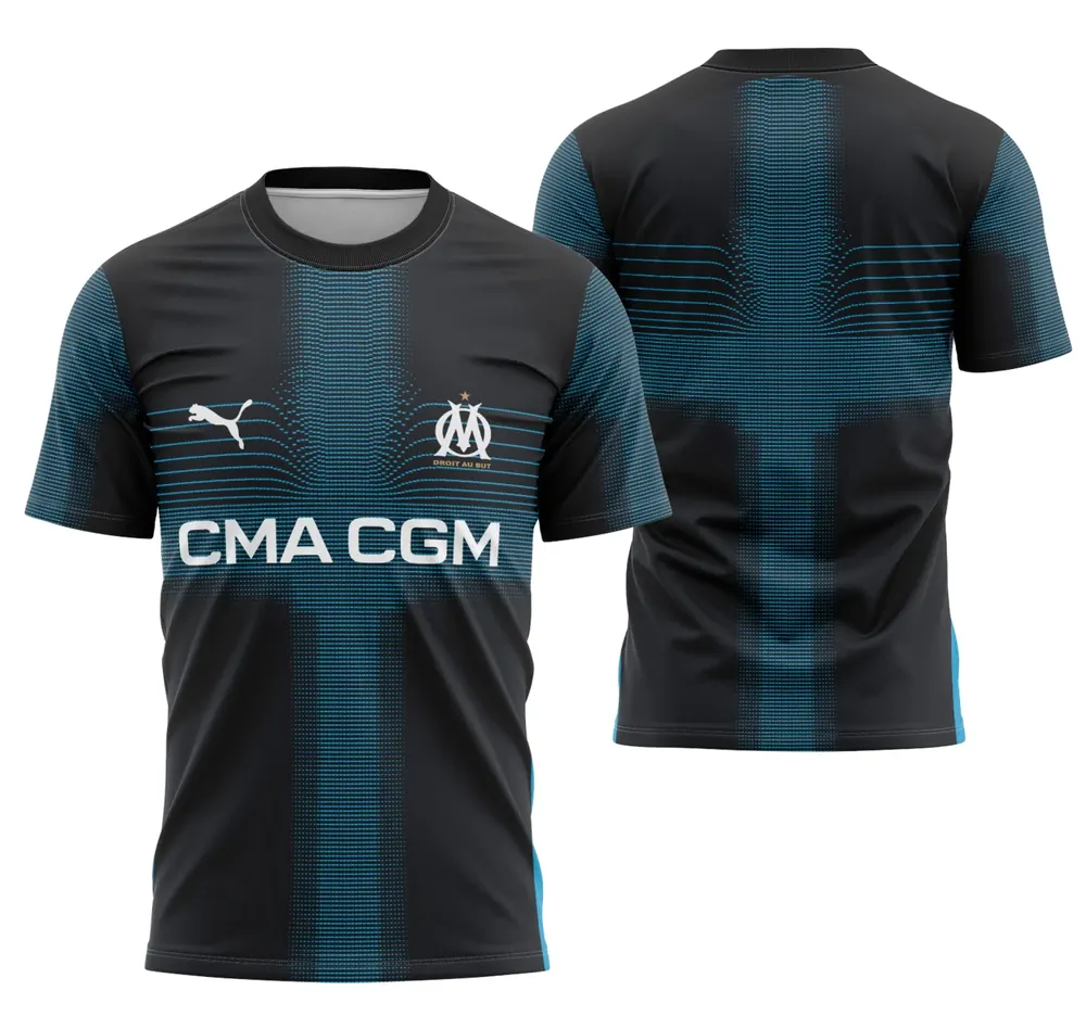 Arte Camisa Olympique de Marselha Kit Reserva 25-26