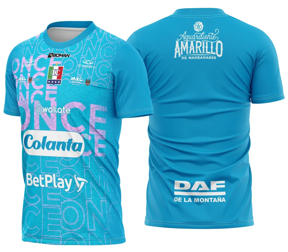 Arte Camisa Once Caldas Kit Reserva 25-26
