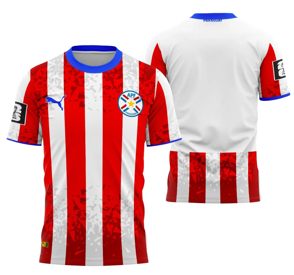 Arte Camisa Paraguai Conceito 2026
