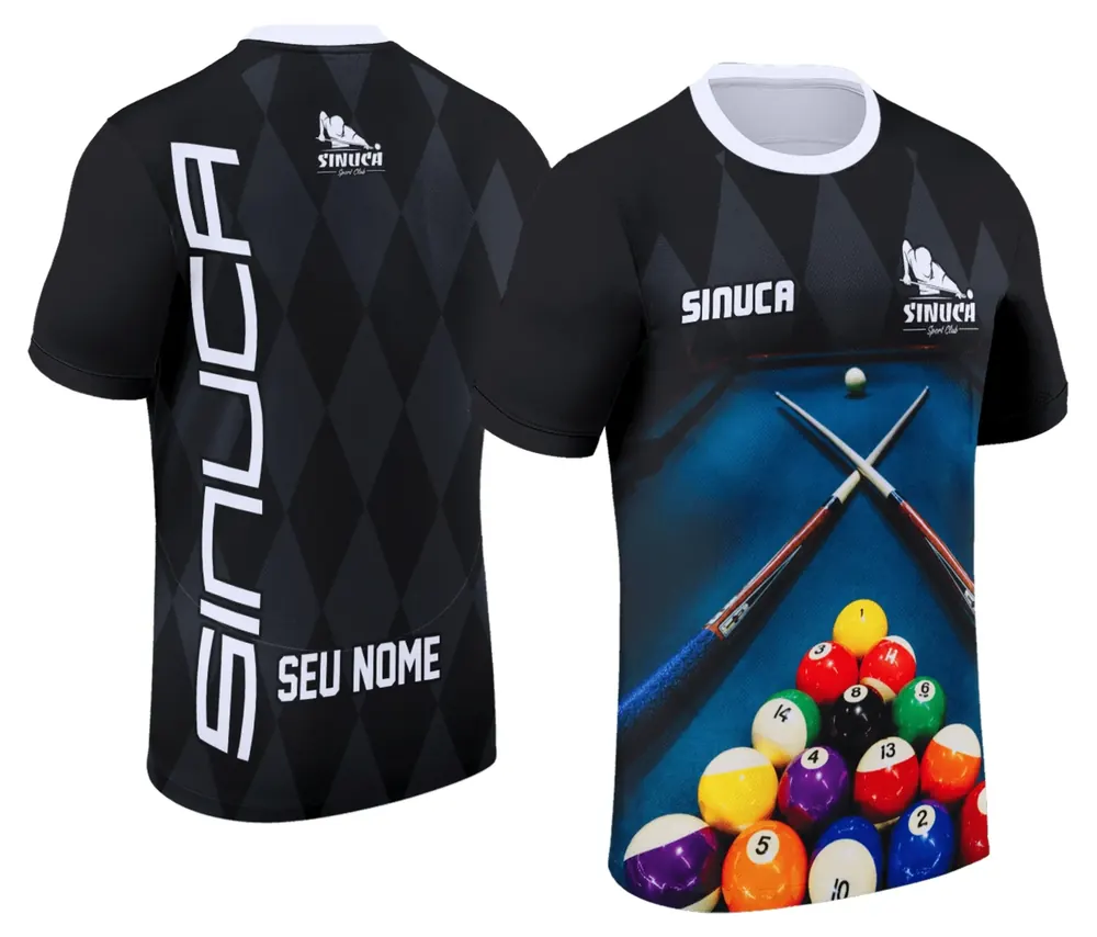 Camisa Personalizada de Sinuca - Snook - Bilhar Modelo 001