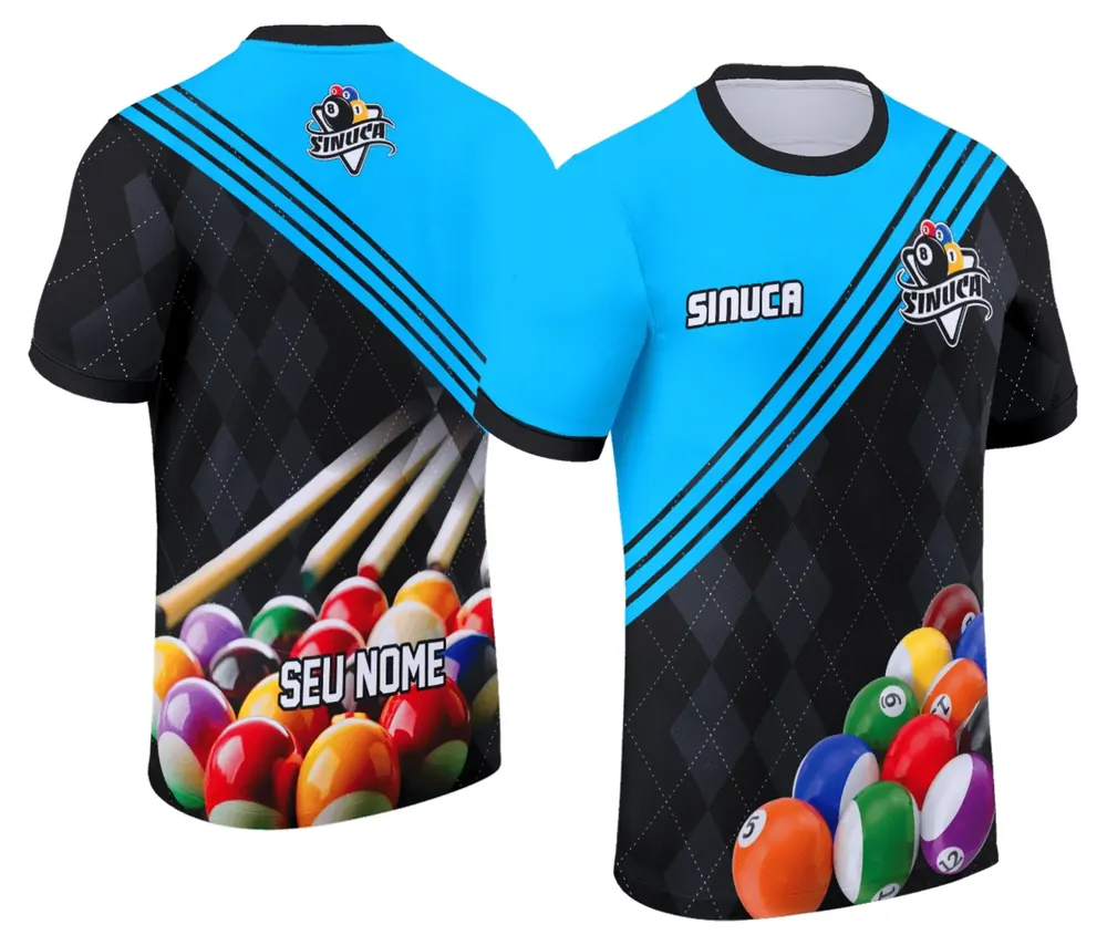 Camisa Personalizada de Sinuca - Snook - Bilhar Modelo 002