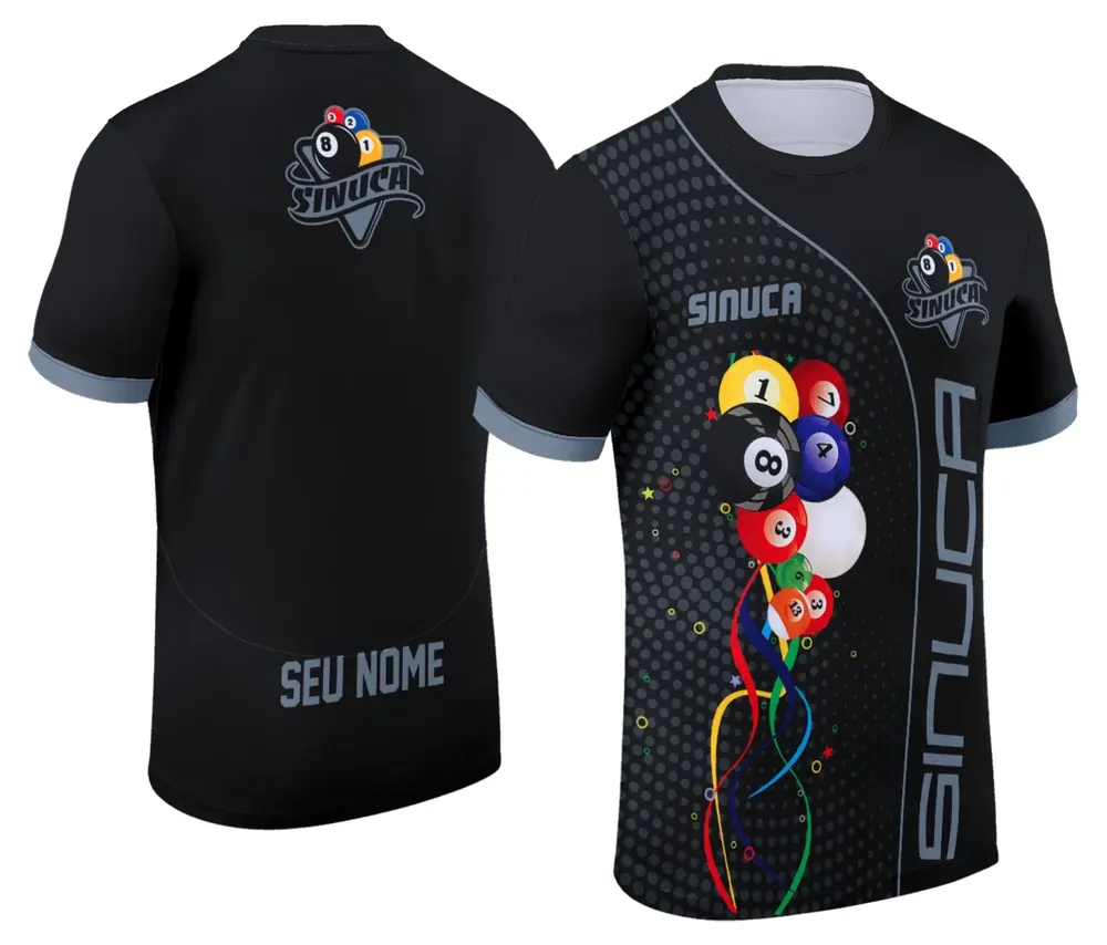 Camisa Personalizada de Sinuca - Snook - Bilhar Modelo 015