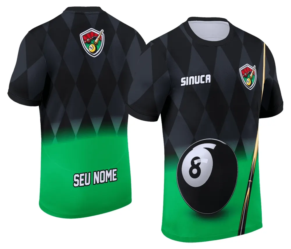 Camisa Personalizada de Sinuca - Snook - Bilhar Modelo 017