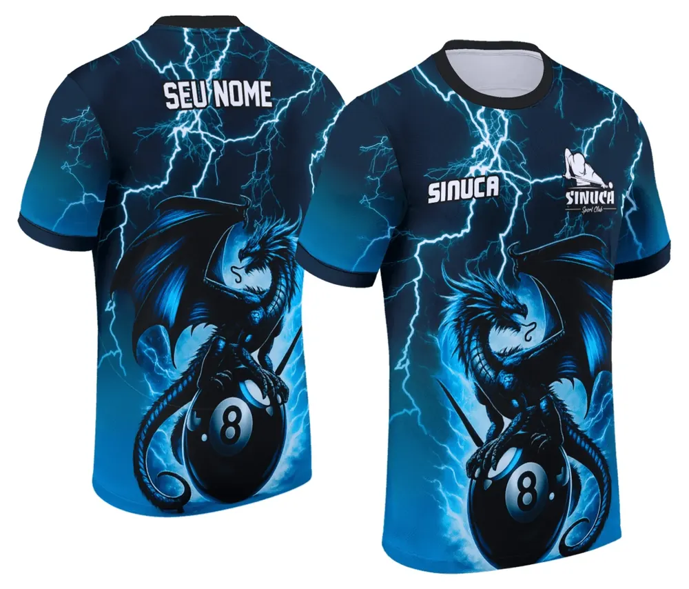 Camisa Personalizada de Sinuca - Snook - Bilhar Modelo 024